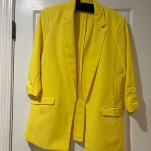 INC International Concepts Vibrant Yellow Blazer